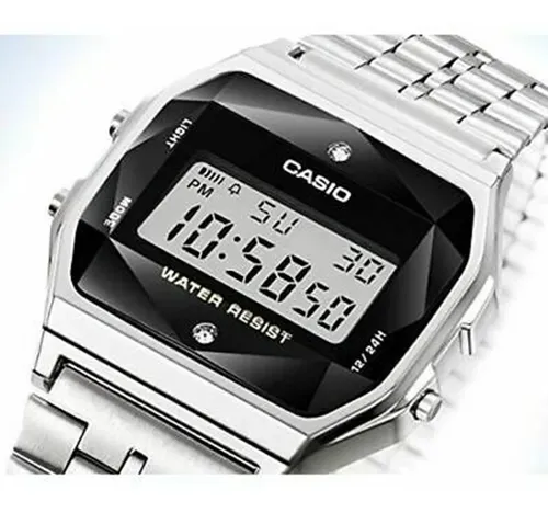 Reloj mujer Casio A159WAD-1DF Diamonds Made In Japan - Imagen 3