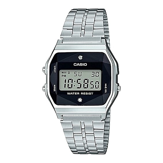 Reloj mujer Casio A159WAD-1DF Diamonds Made In Japan
