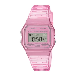 Reloj Mujer Casio F-91ws-4df Rosado