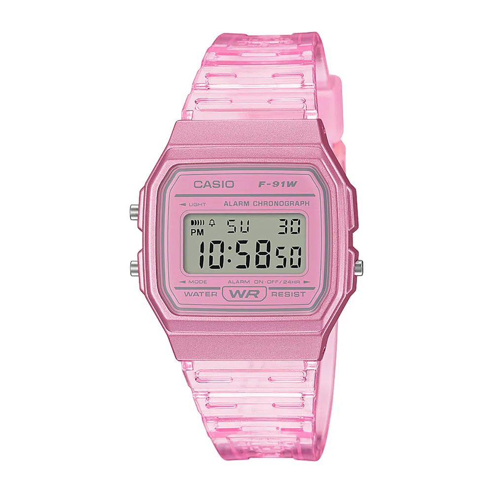 Reloj Mujer Casio F-91ws-4df Rosado