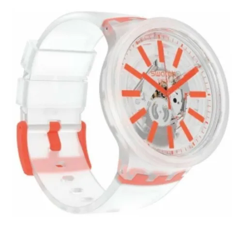 Reloj Unisex Swatch So27e102 Orangeinjelly - Imagen 5