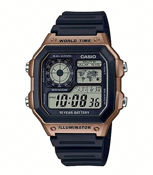 Reloj Hombre Casio Ae-1200wh-5a Exclusivo