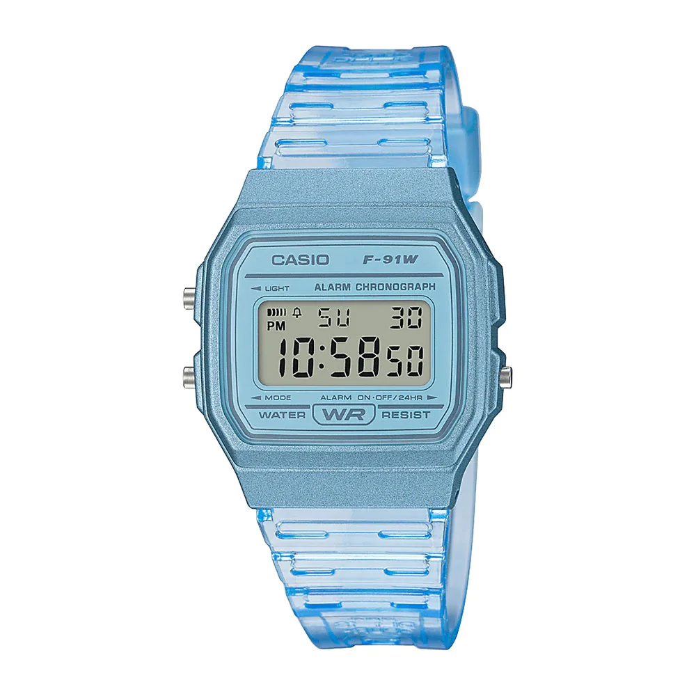 Reloj Unisex Casio F-91ws-2df Celeste