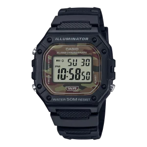 Reloj Casio Unisex Camuflaje Hombre W-218h-5b