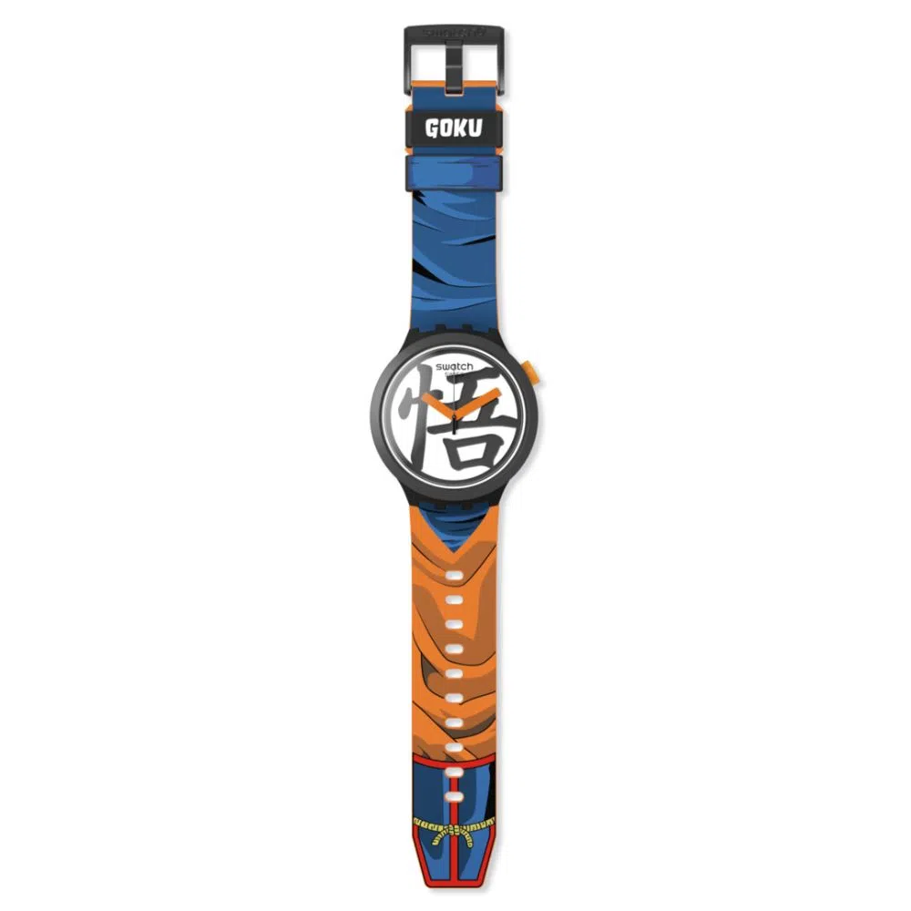 Reloj Swatch X Dragon Ball Z Sb01z101 Goku - Imagen 5