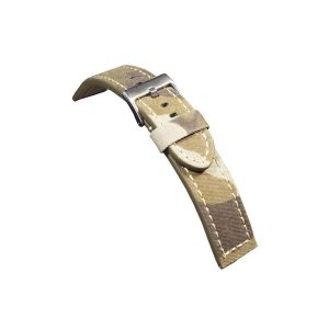 Correas Reloj Diloy Cuero Y Tela 18 Mm camuflaje