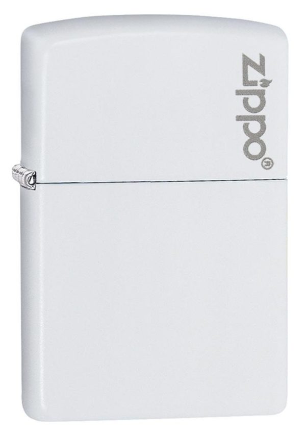 Encendedor Zippo Zp214zl Classic White Matte Logo - Imagen 5