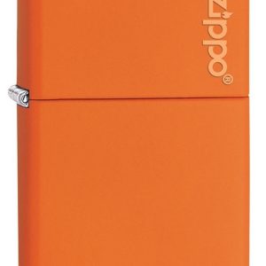 Encendedor Zippo Orange Matte Zp231zl Logo