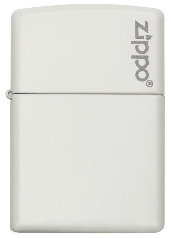 Encendedor Zippo Zp214zl Classic White Matte Logo - Imagen 4