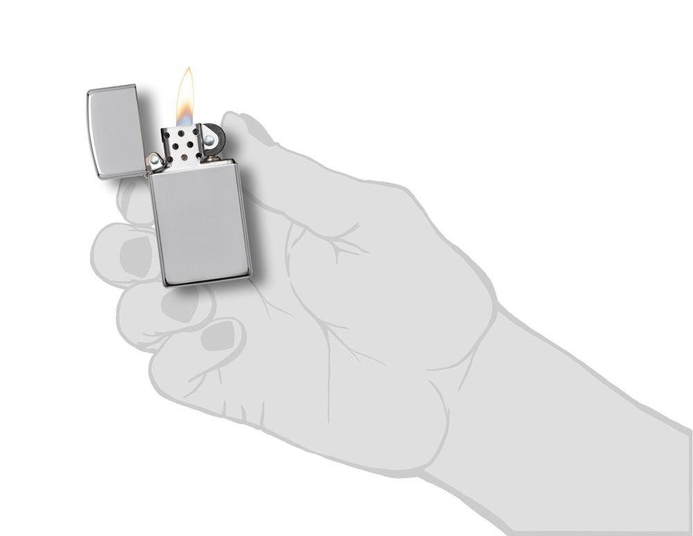 Encendedor Zp1610 Zippo Slim High Polish Chrome - Imagen 3