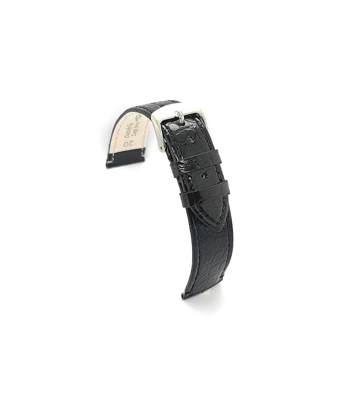 Correa De Reloj Diloy Cocodrilo Legitimo 18 mm
