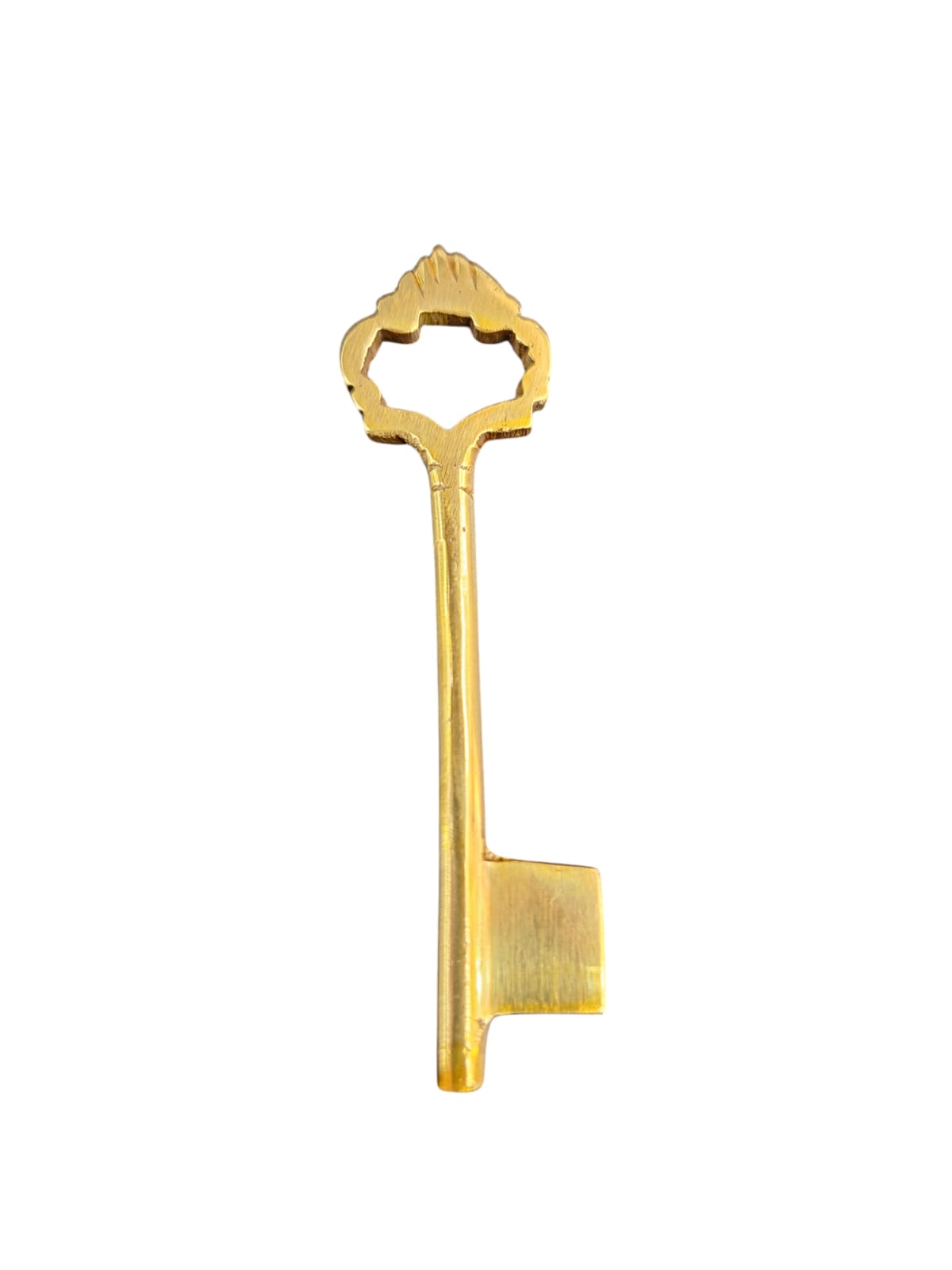 Llave De Latón Ornamental Acabado Antiguo