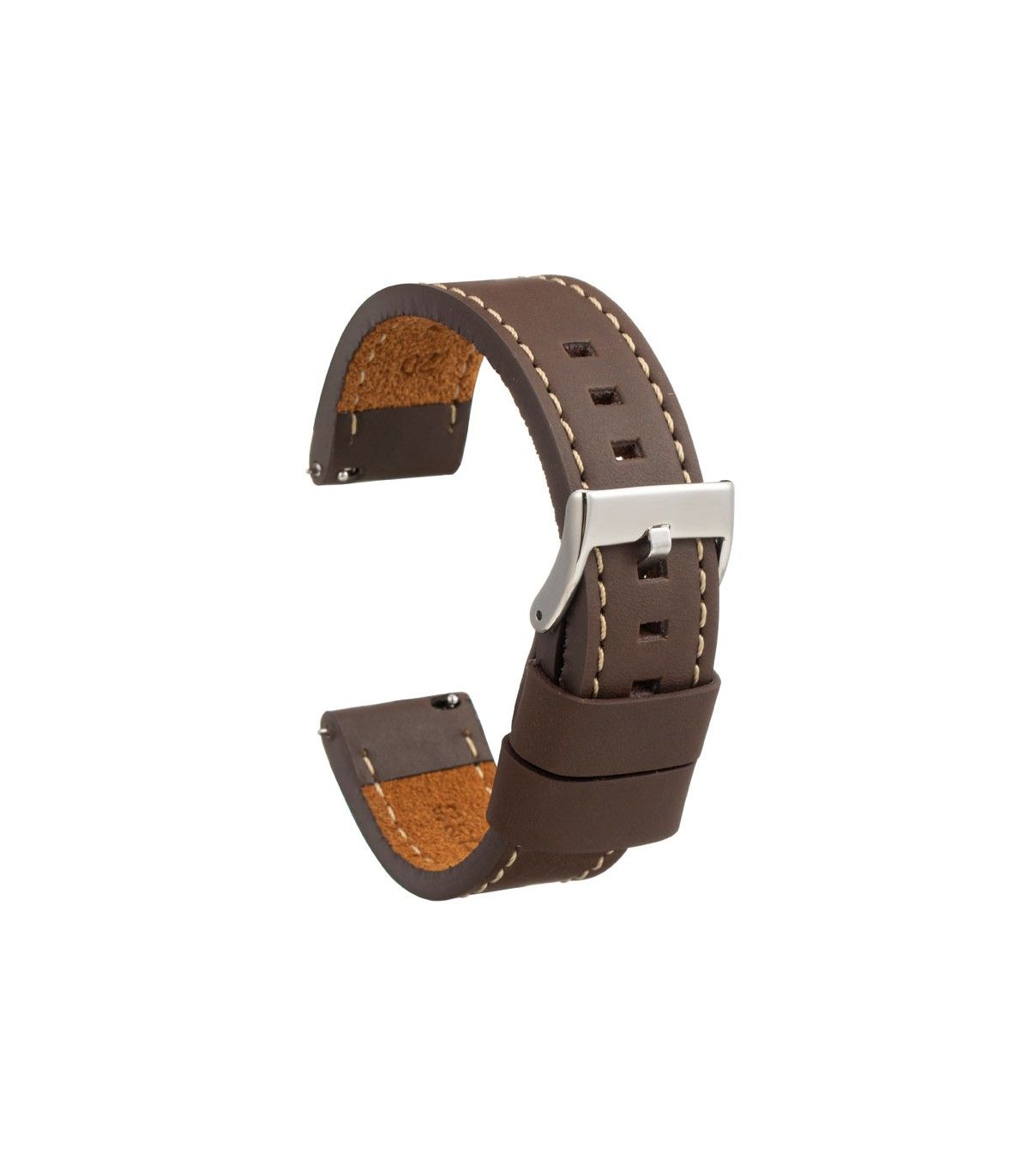 Correa Reloj Artesanal Cuero Envejecido Diloy 26 Mm