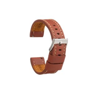 Correa Reloj Artesanal Cuero Envejecido Diloy 26 Mm