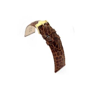 Correa De Reloj Diloy Cocodrilo Autentica 22 mm
