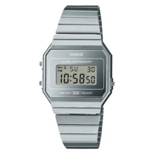 Reloj Casio Vintage Unisex A700WEV-7ADF Plateado Slim