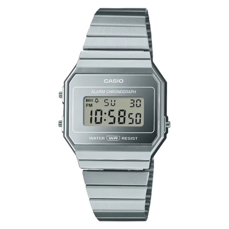 Reloj Casio Vintage Unisex A700WEV-7ADF Plateado Slim