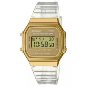 Reloj Casio Vintage Unisex A168XESG-9ADF Transparente Dorado