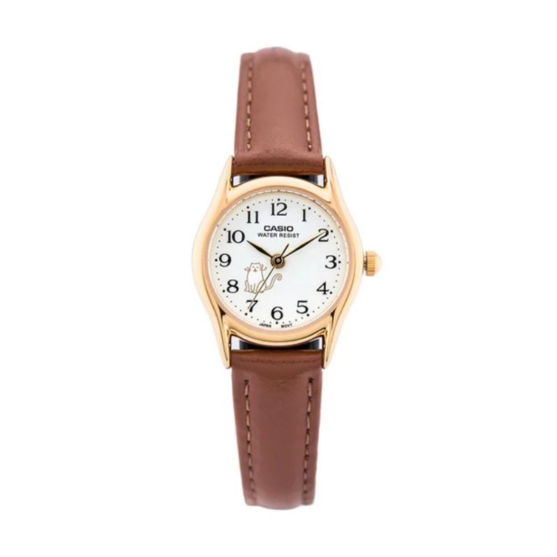 Reloj Casio Mujer Análogo LTP-1094Q-7B8 Gatito