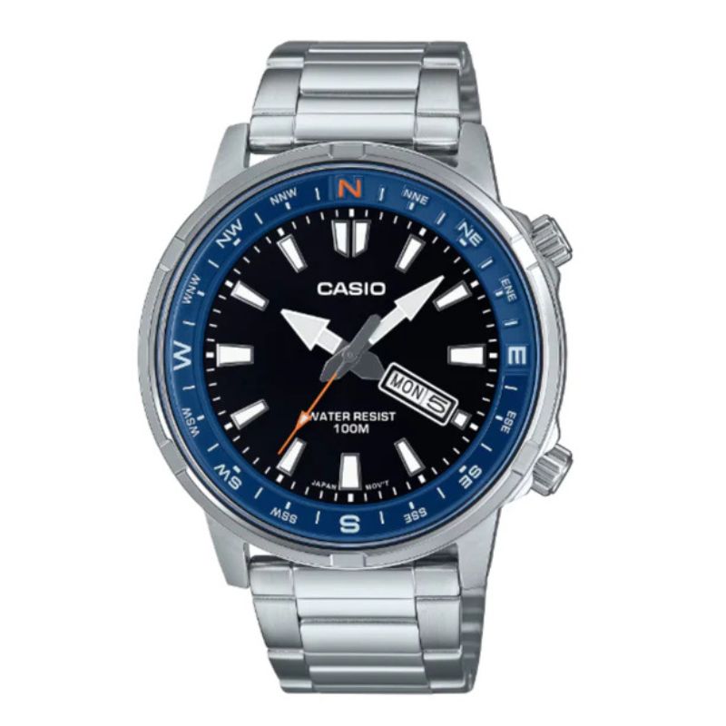 Reloj Casio Hombre MTD-130D-1A2V Compass Ring