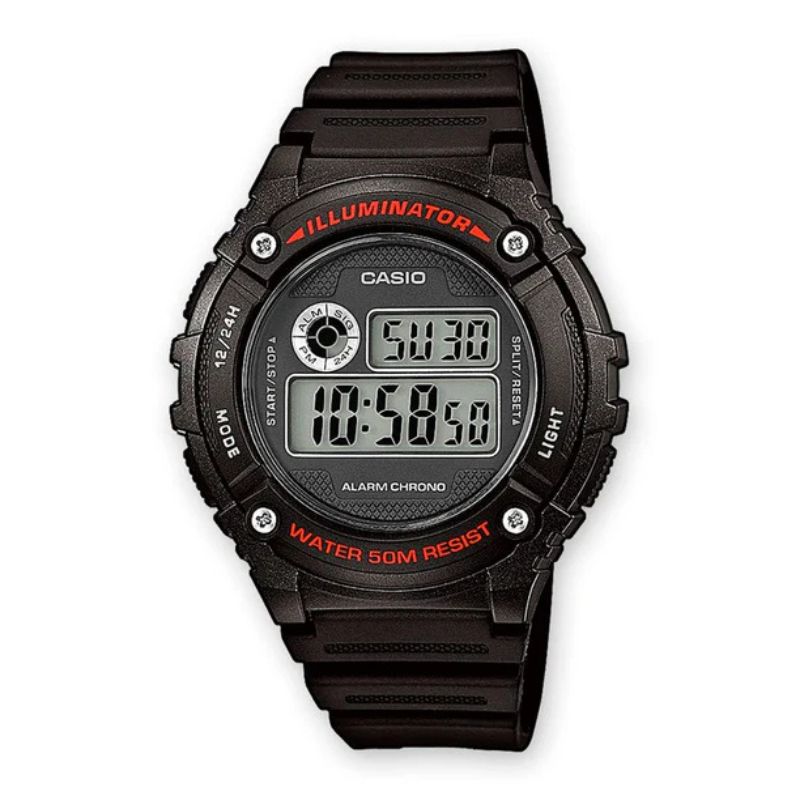 Reloj Digital Casio Unisex W-216H-1AV