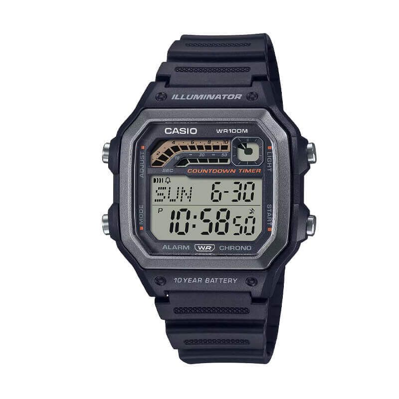 Reloj Casio Hombre Vintage Countdown Timer WS-1600H-1AV