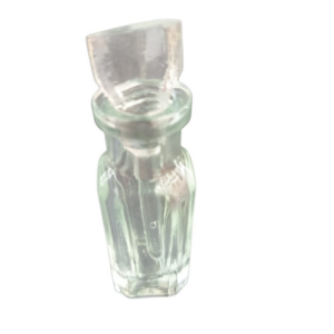 Botella de ácido de vidrio vacia