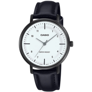 Reloj Casio Minimal Mujer Cuero Negro LTP-VT03BL-7B