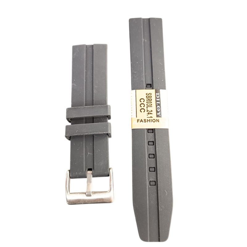 Correa Reloj Silicona Calidad Diloy 24 Mm