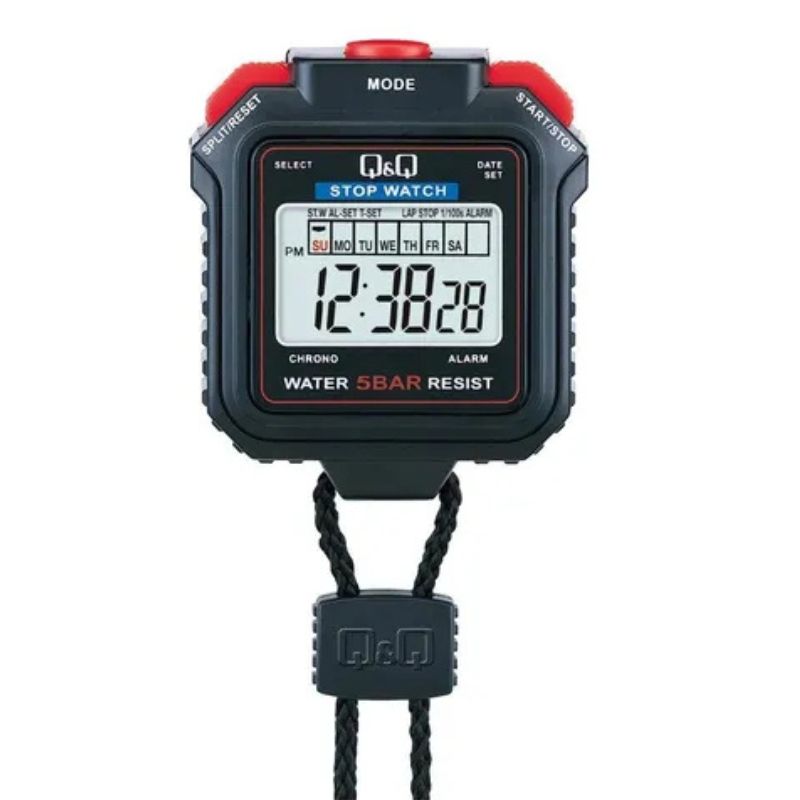 Cronómetro Digital Q&Q HS43J001Y Resistente Agua Negro