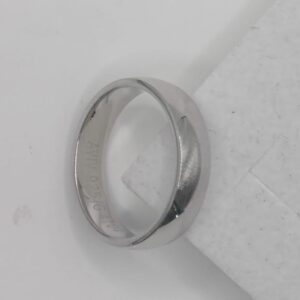 IG 4104 Argolla Plata Rodio UNISEX MEDIDAS EN DESCRIPCION