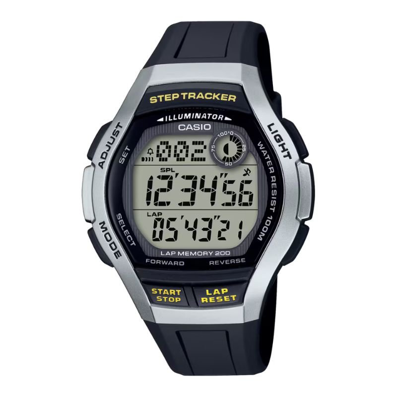 Reloj Casio Vintage WS-2000H-1A2VCF Contador de pasos DIGITAL