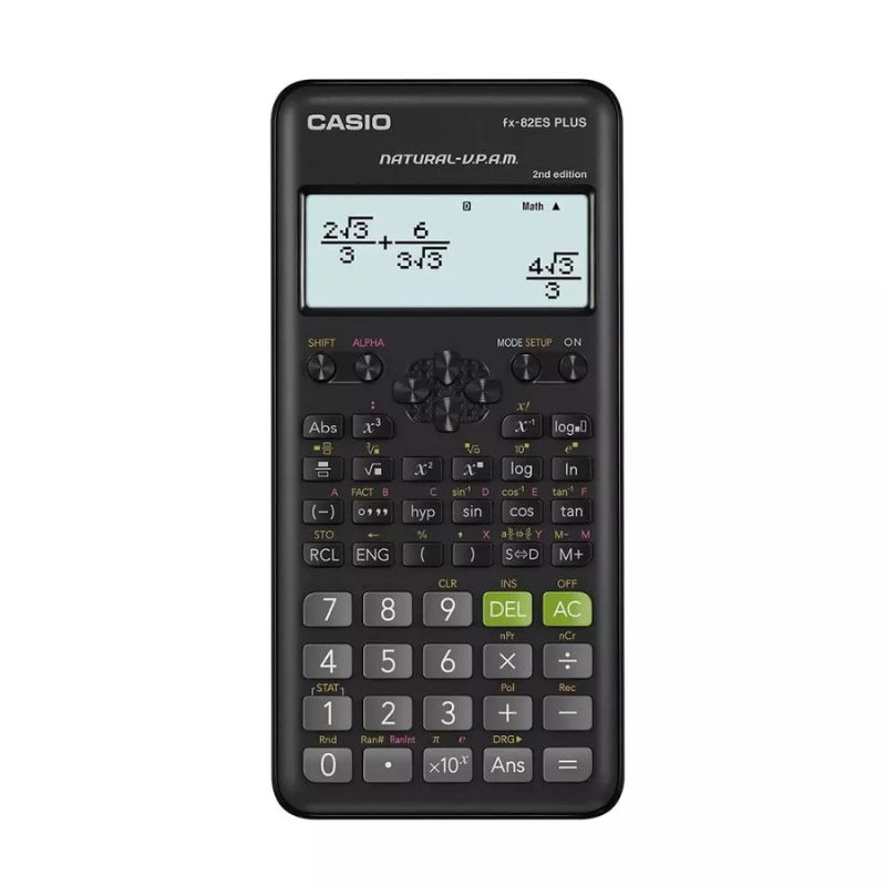 CALCULADORA CASIO FX-82ESPLUSNEGRA