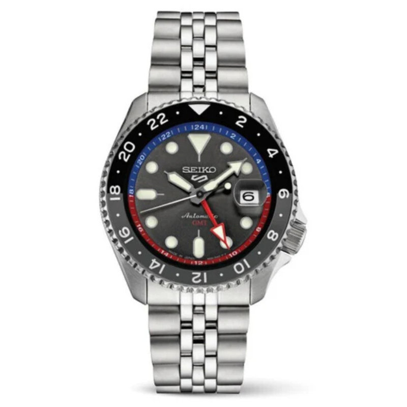 Reloj Seiko 5 GMT Automático Ssk019 Metálico Made in Japan