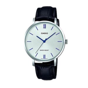 Reloj Casio Mujer Minimalista Cuero Negro LTP-VT01L-7B1