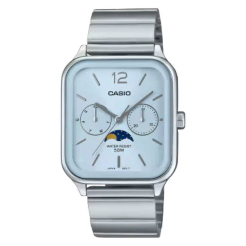 Reloj Casio Análogo MTP-M305D-2AV Moonphase Correa de Acero