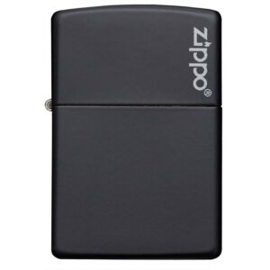 Encendedor Zippo Classic Black Matte Logo ZP218ZL
