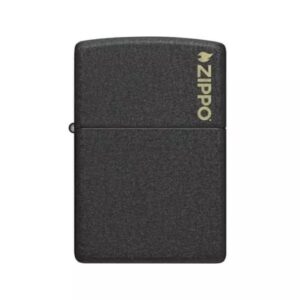 Encendedor Zippo Classic Black Crackle Logo ZP236ZL