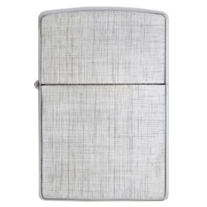 Encendedor Zippo Classic Linen Weave Plateado Zp28181