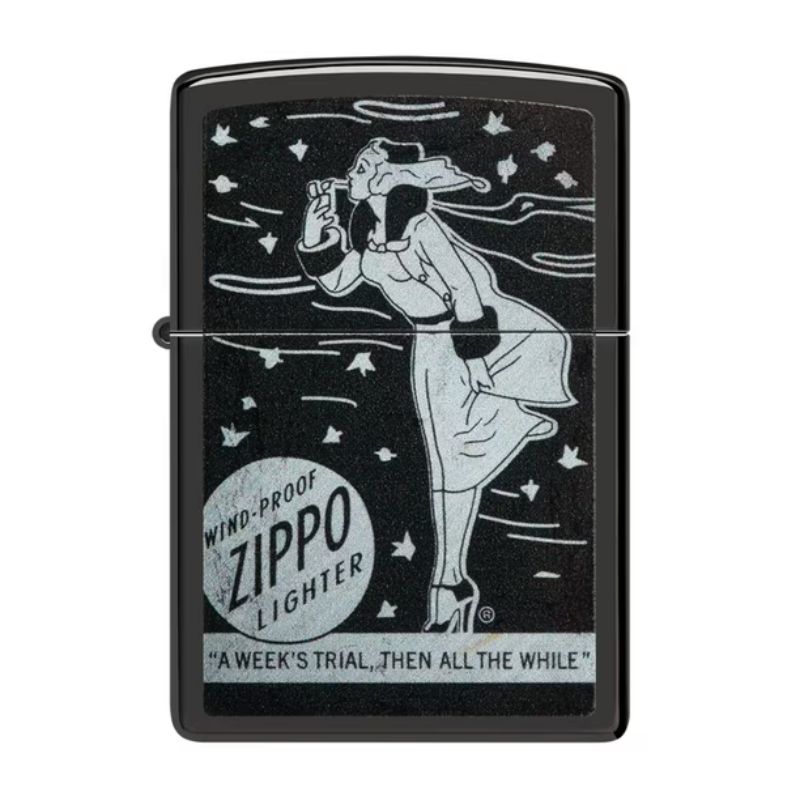 Encendedor Zippo Windproof Design Negro ZP48456
