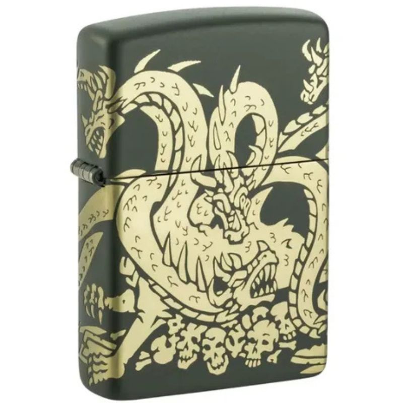 Encendedor Zippo Dragon Design Verde ZP48907