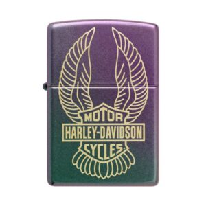 ENCENDEDOR ZIPPO Harley-Davidson® Wings Laser Engrave Design ZP46859