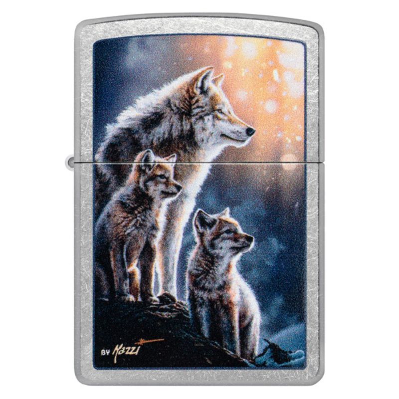 ENCENDEDOR ZIPPO Mazzi® Wolf Pack Design ZP47106