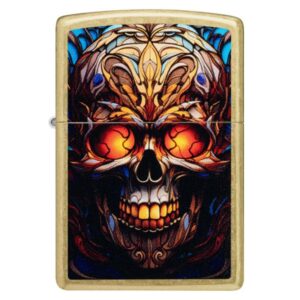 ENCENDEDOR ZIPPO Stained Glass Skull Design ZP46715