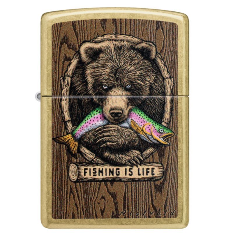 ENCENDEDOR ZIPPO Rietveld® Fishing is Life Design ZP47111