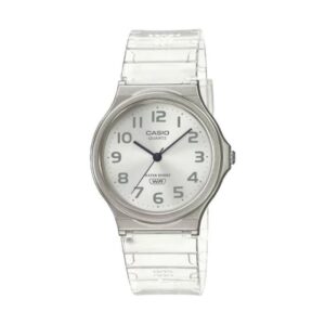 Reloj Casio unisex Análogo Ligero Blanco Traslúcido MQ-24S-7BDF