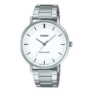 Reloj Casio Análogo MTP-VT04D-7E Dial Cóncavo Blanco