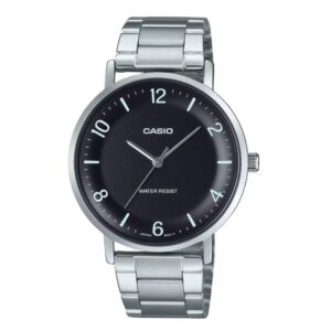 Reloj Casio Análogo MTP-VT03D-1B Dial Cóncavo Negro