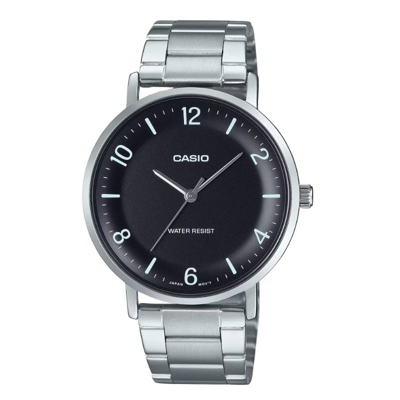 Reloj Casio Análogo MTP-VT03D-1B Dial Cóncavo Negro