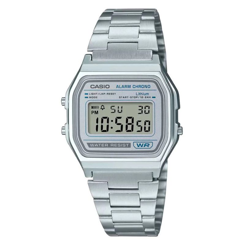 Reloj Casio Vintage Unisex Plateado A-158WEA-7